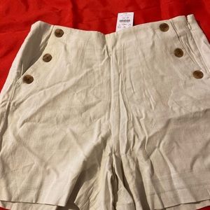 J.Crew Factory Linen Blend Sailor Shorts Sz 8